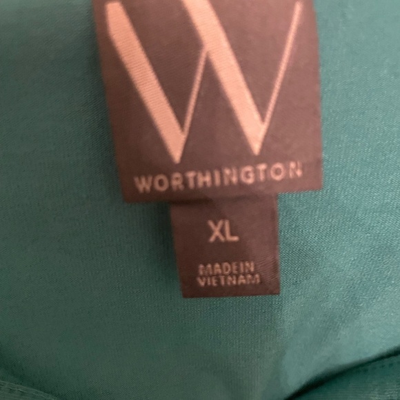 Worthington Short Sleeve Polo Collar Button Down Shirt - Picture 4 of 6